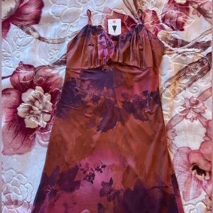 Y2k Floral Pink and Purple Dress